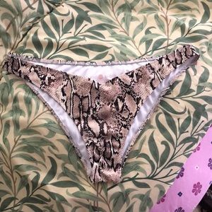 Snakeskin Bikini Bottoms